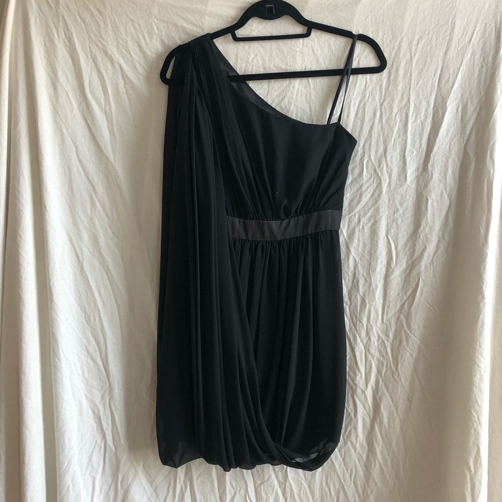 Black formal one shoulder
